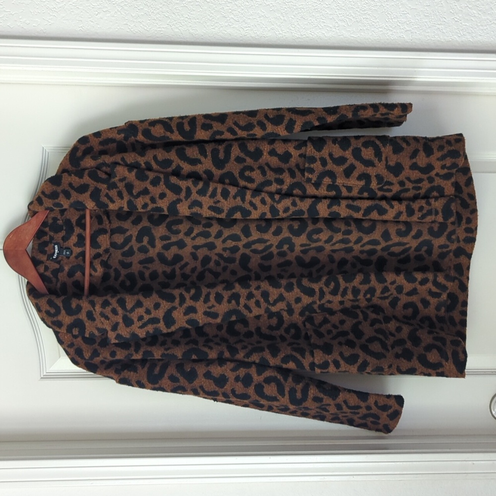Express coat - leopard / animal print - size Small